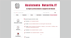 Desktop Screenshot of master-assistente-notarile.it