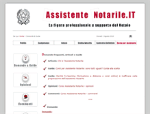 Tablet Screenshot of master-assistente-notarile.it
